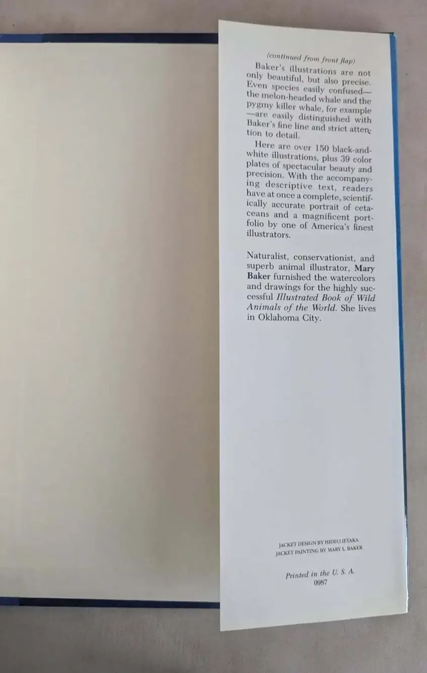 Whales, Dolphins, and Porpoises of the World by Mary L. Baker Hardcover Book
